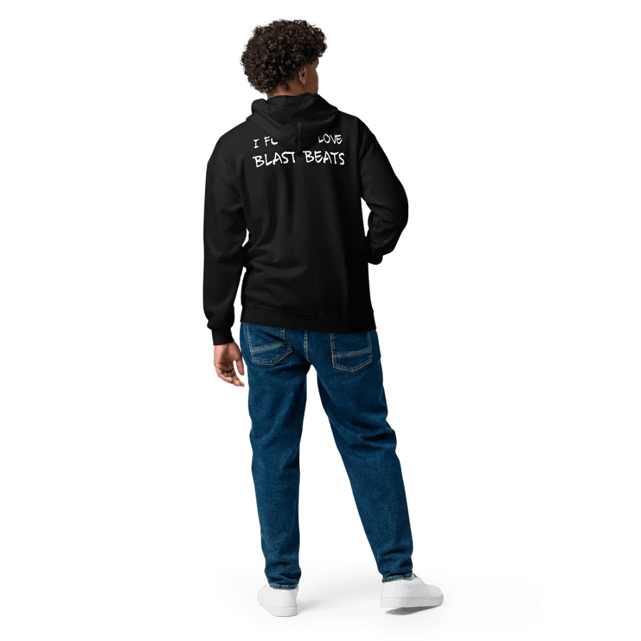 I Love Blast Beats zip hoodie product image (8)