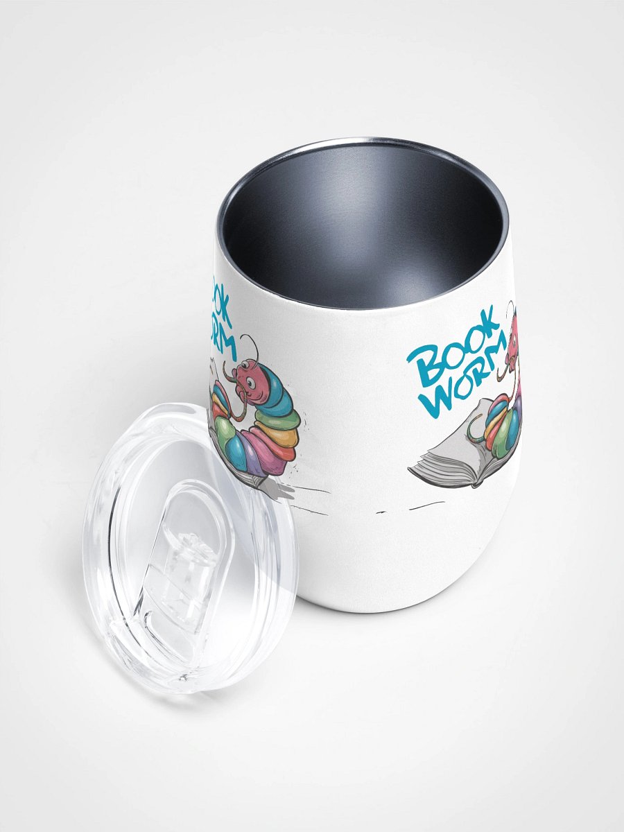 Colorful Book Worm Wine Tumbler product image (3)