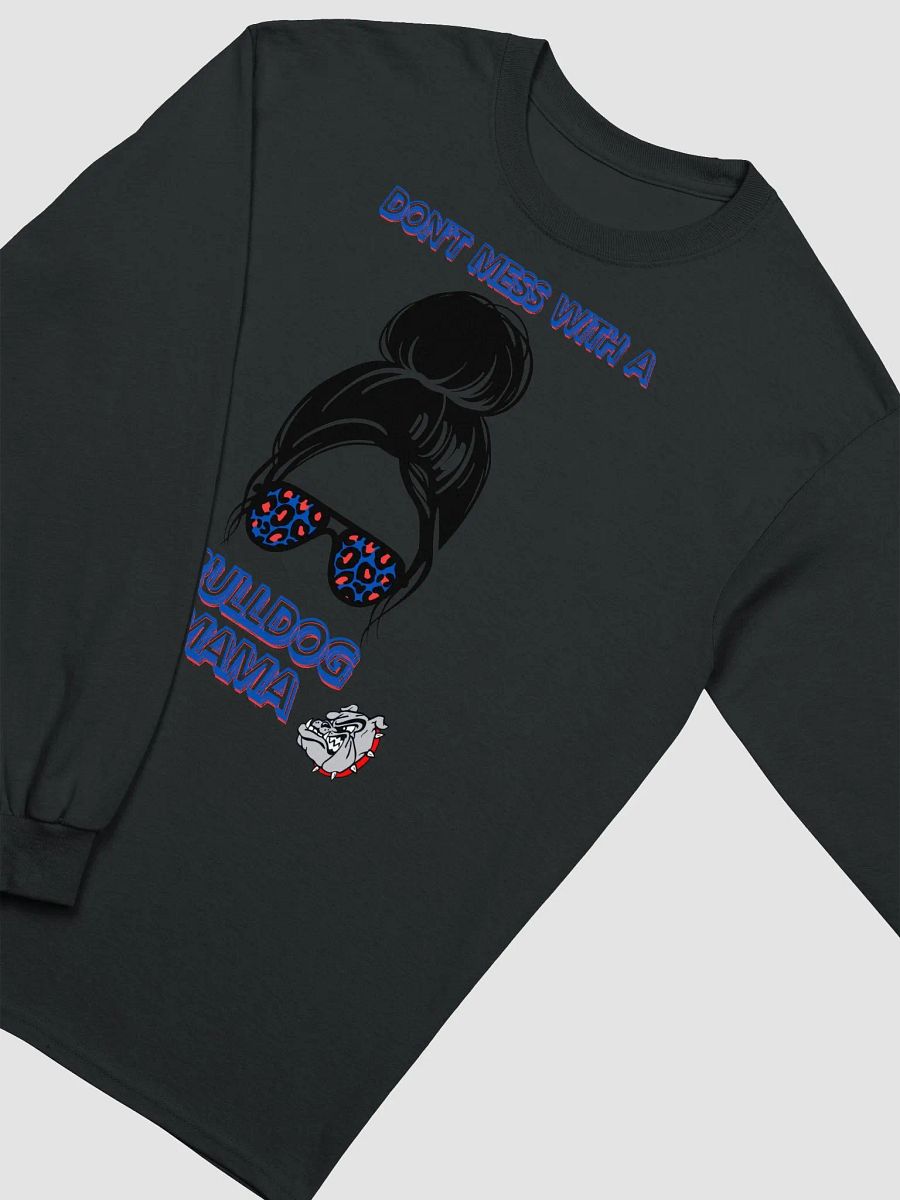 Bulldog Mama Leopard Print Long Sleeve Tee product image (3)