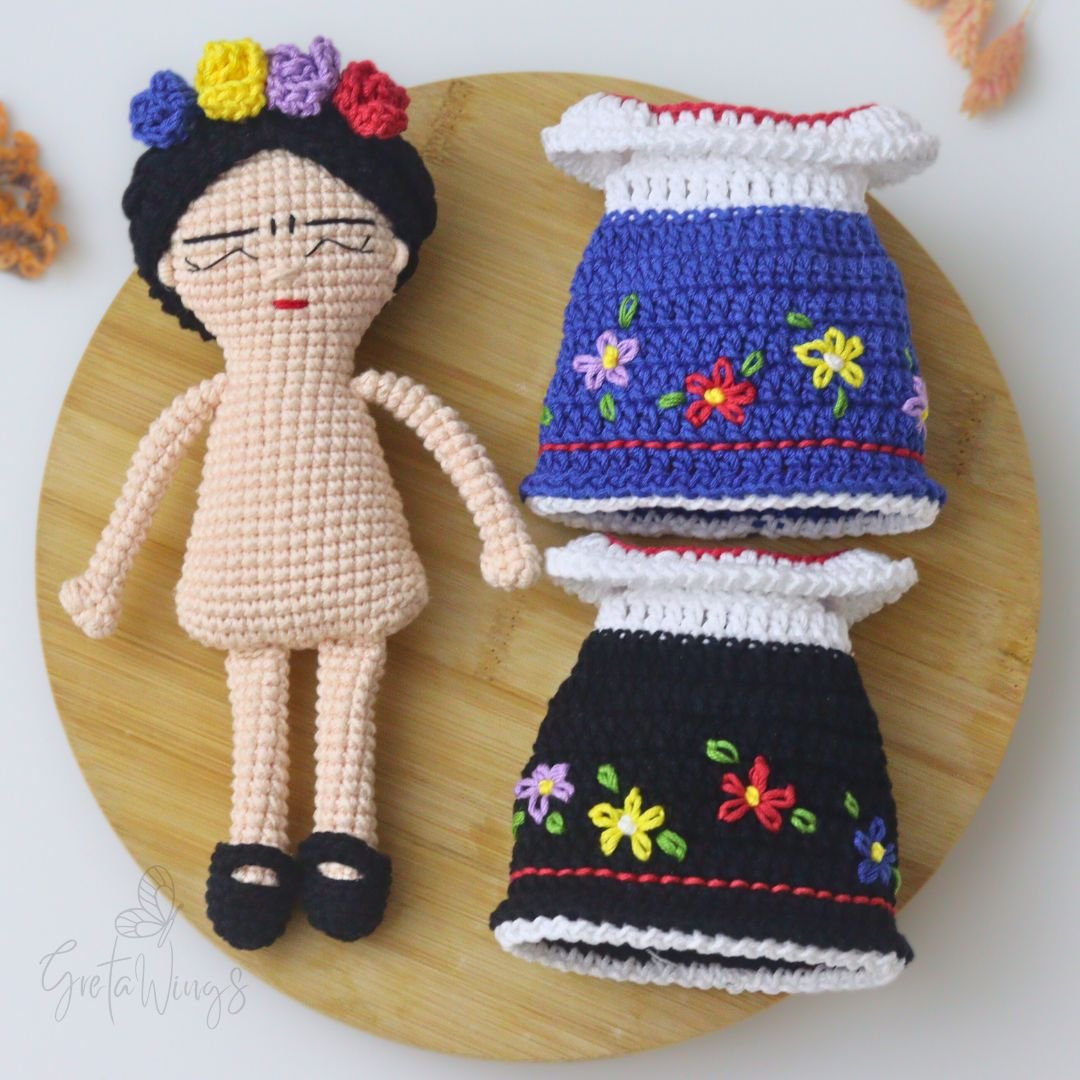 Amigurumi Cute Frida PDF Pattern: Exclusive Design to Knit Your Ideal Frida (Digital Download) product image (4)