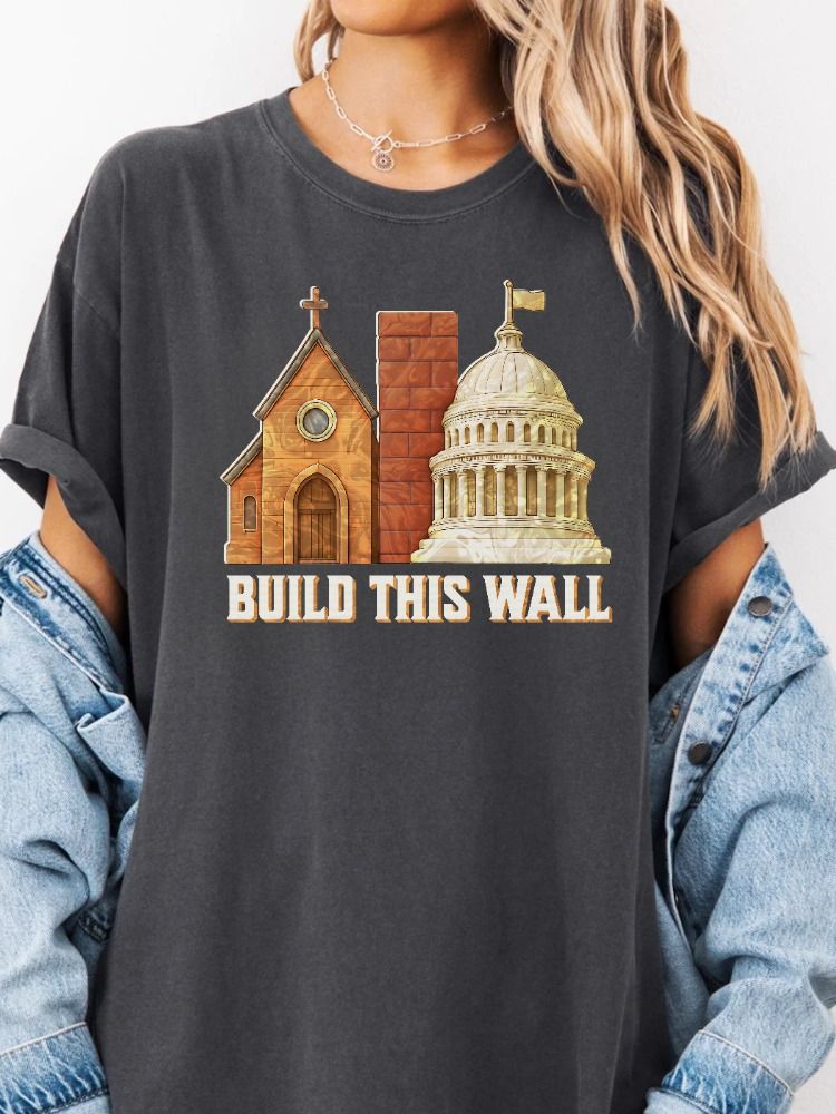 Build This Wall Church And State Shirt product image (2)