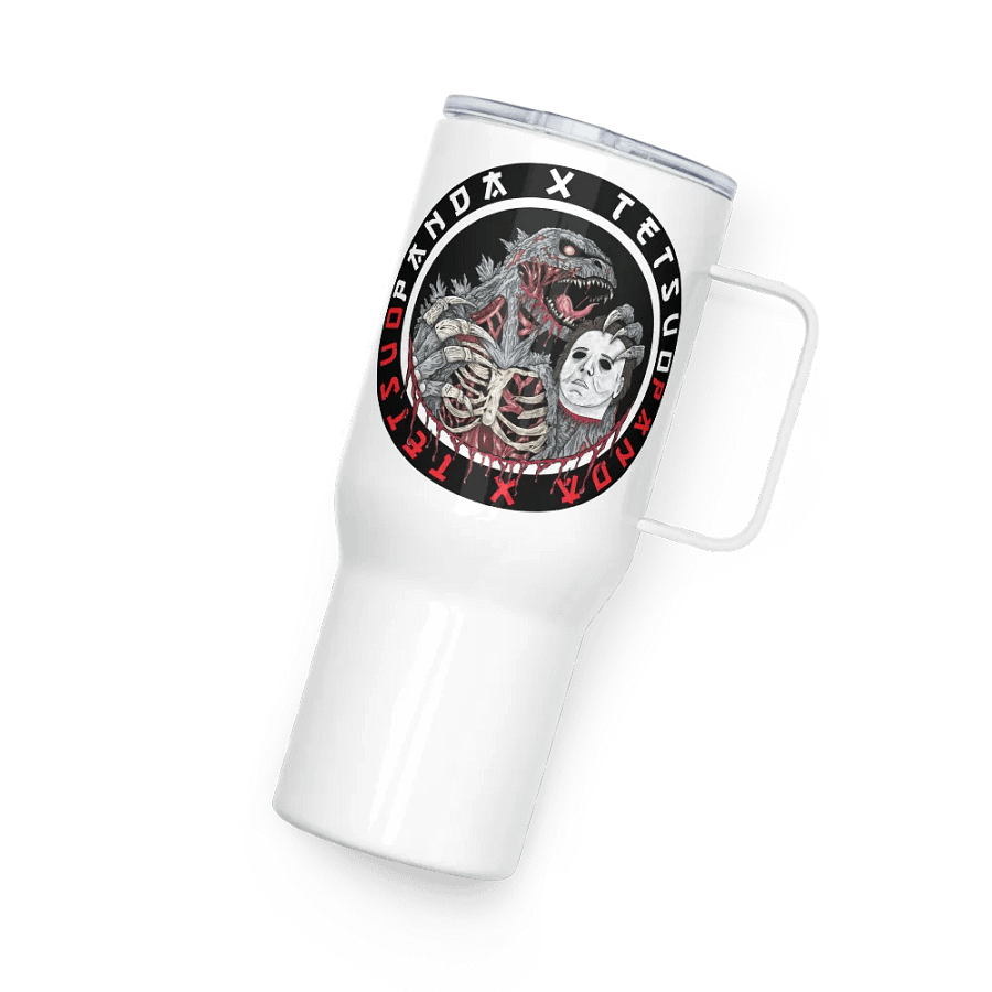 God of Carnage Travel Mug with a Handle (Northern Lotus Design) product image (4)
