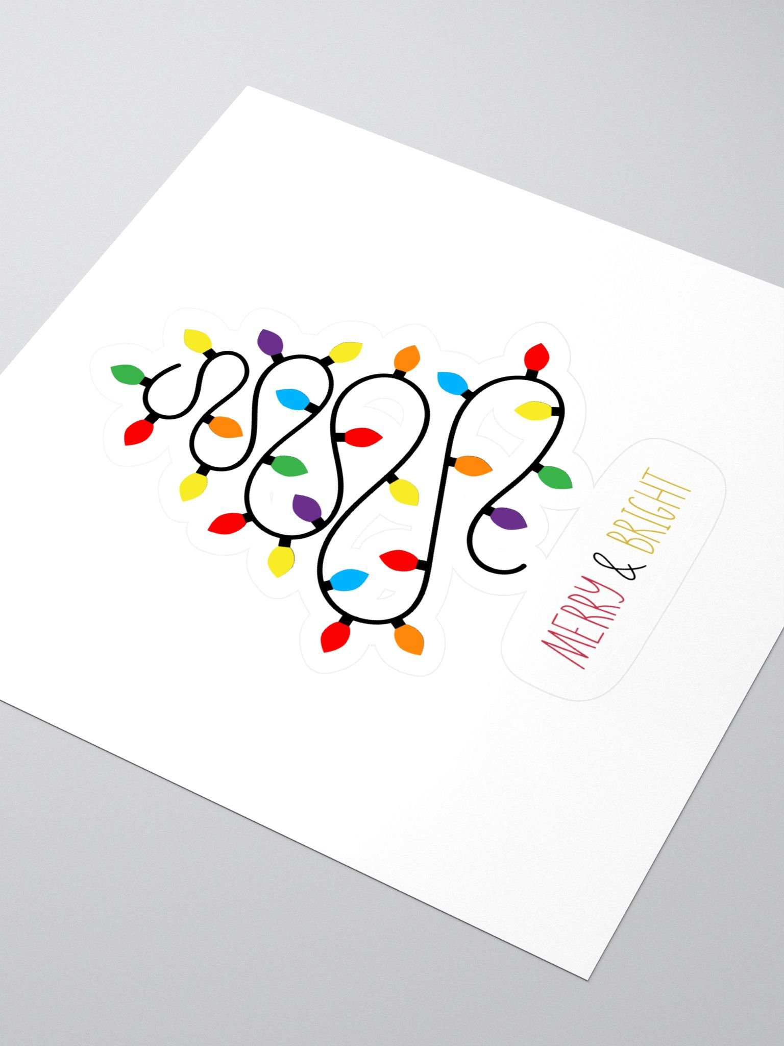 MERRY & BRIGHT Christmas Tree Sticker Set product image (3)