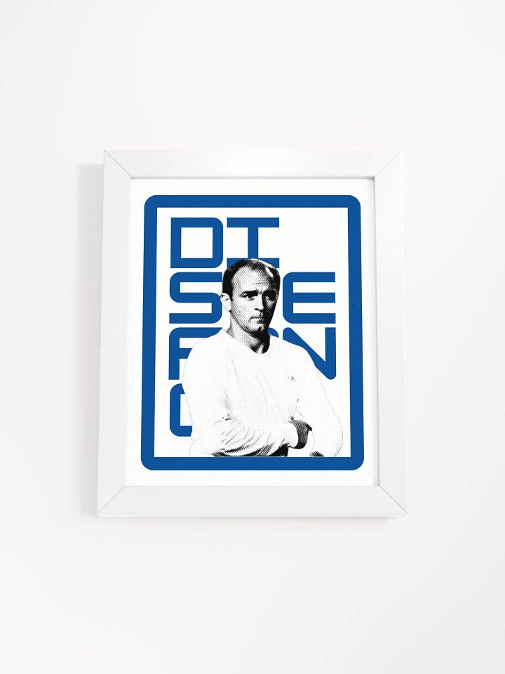Alfredo Di Stéfano BW Real Madrid Name Art Framed Print product image (1)