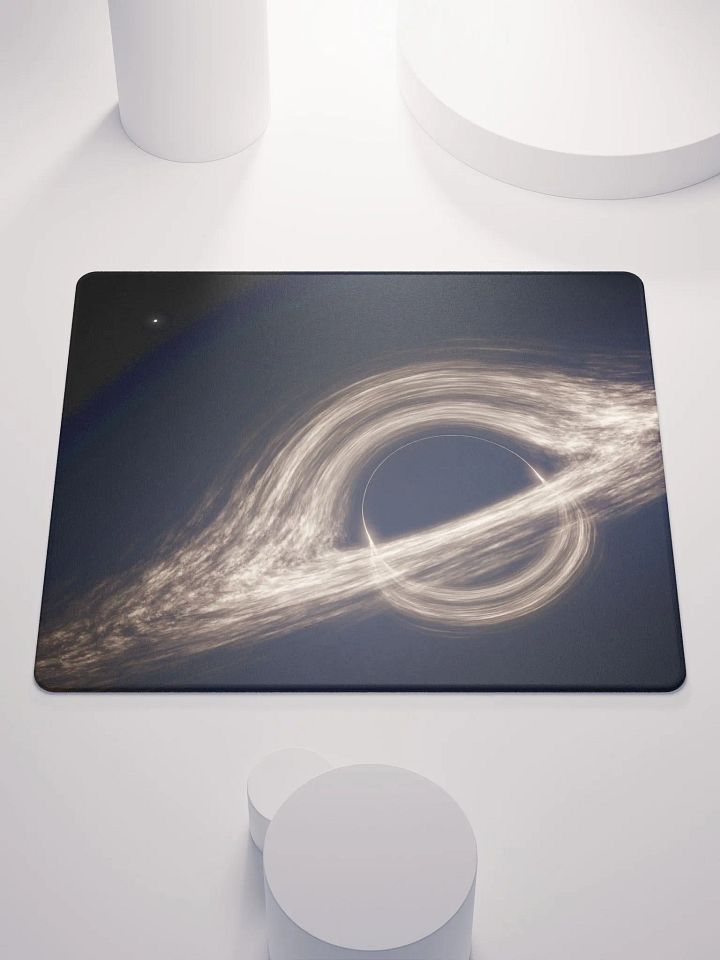 I WISH THAT I Black Hole Music Gaming Desk mat/Mousepad product image (1)
