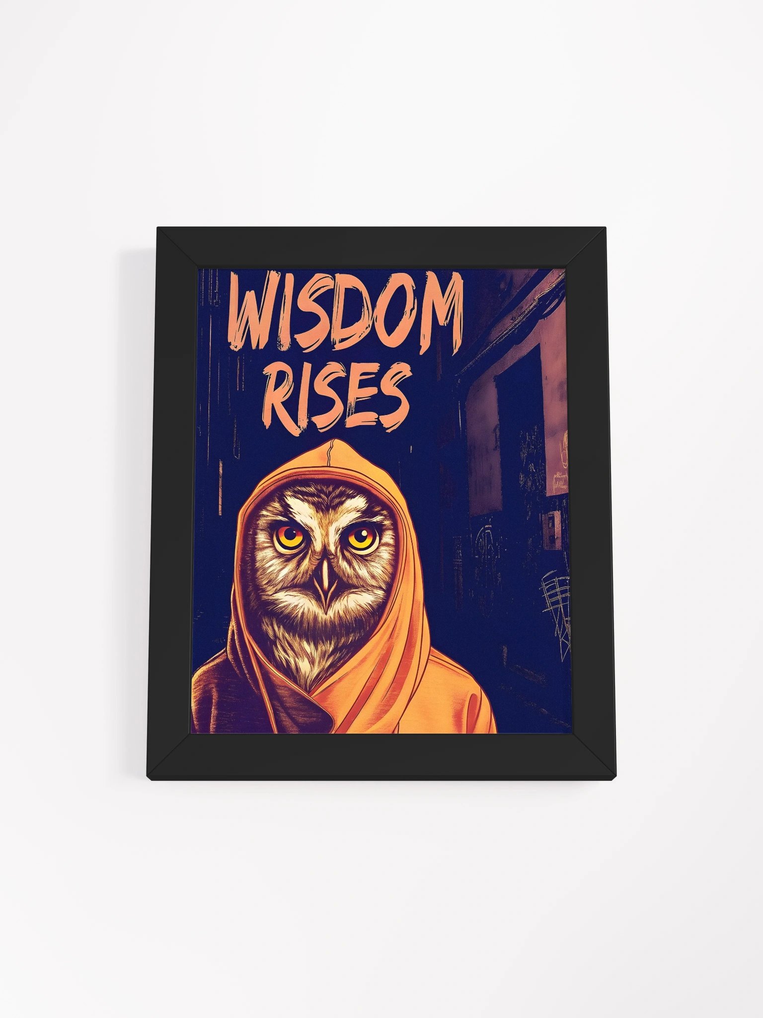 Urban Owl Wisdom Framed Poster product image (1)