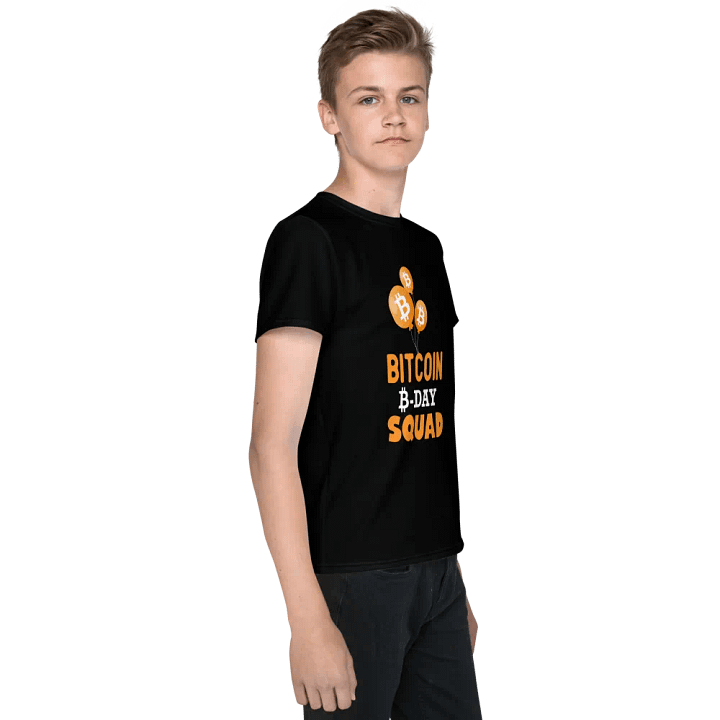 Bitcoin B-Day Squad Youth T-Shirt product image (2)