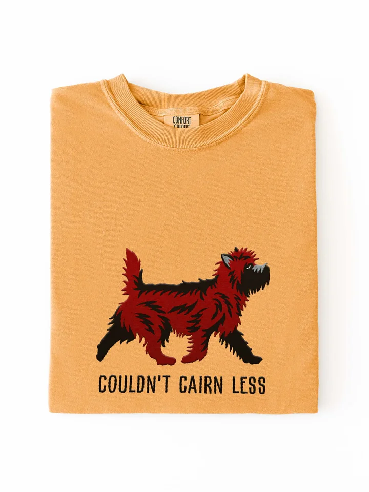Couldn't Cairn Less T-Shirt(Embroidered) of a Cairn Terrier(Red Brindle) product image (1)
