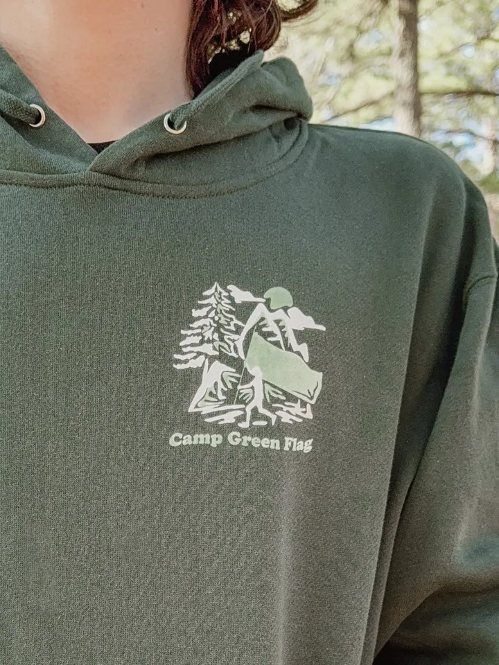 Camp Green Flag Premium Unisex Hoodie product image (1)