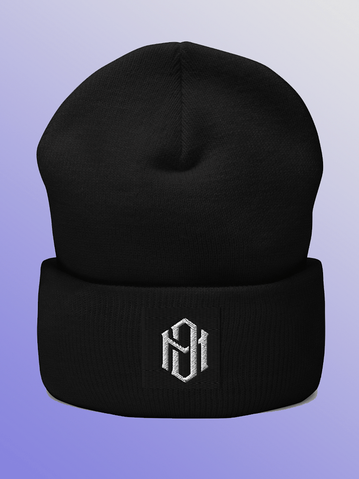 White Logo Cuffed Beanie product image (1)
