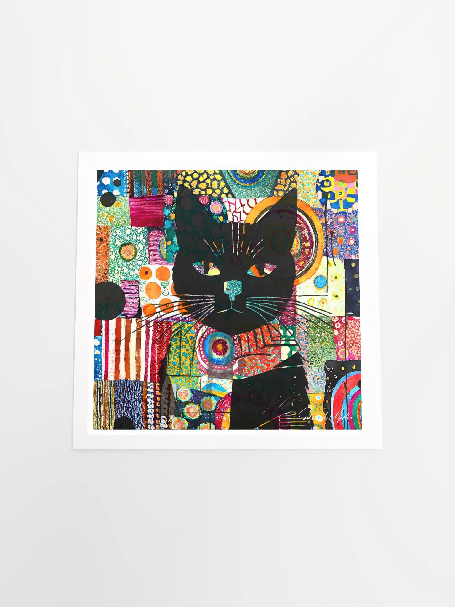 'Yo Kitty' by Edward Martin: Mixed Media Collage Print product image (5)
