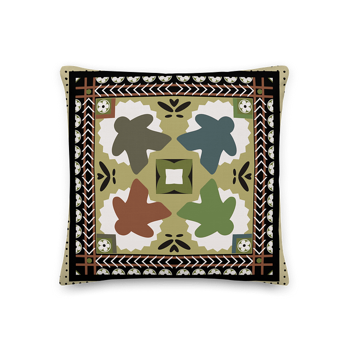 Patchwork Country Cottage Meeple Pillow product image (2)