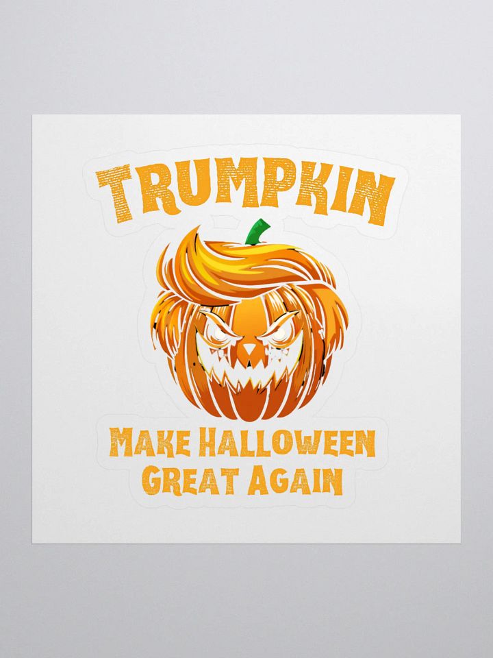 Trumpkin Make Halloween Great Again Funny Political Pumpkin Sticker product image (1)