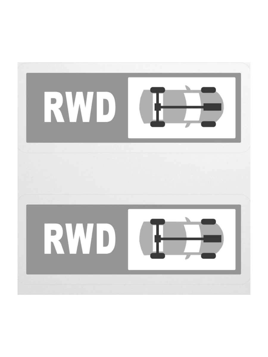 RWD (front engine) Stickers product image (2)