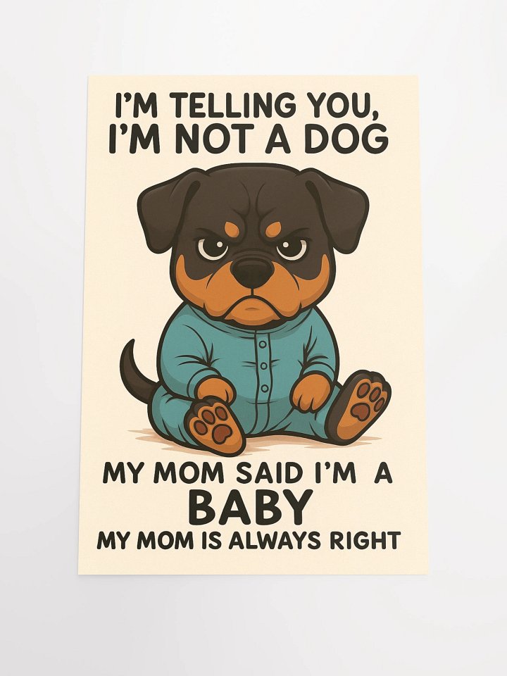 Baby Rottweiler Poster product image (1)