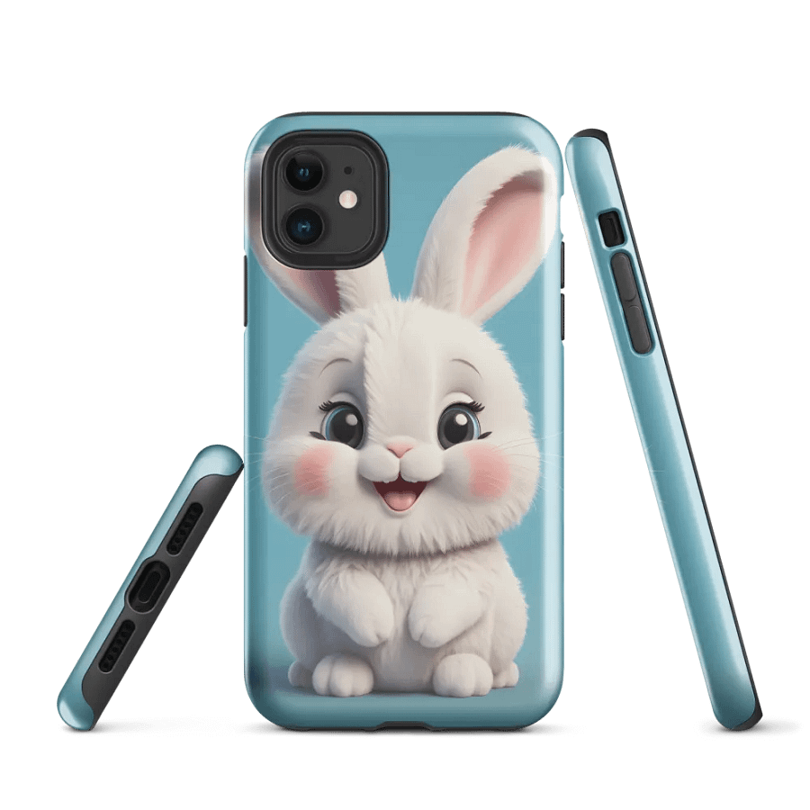 HAPPY FUZZY BUNNY! Tough iPhone® Case product image (1)