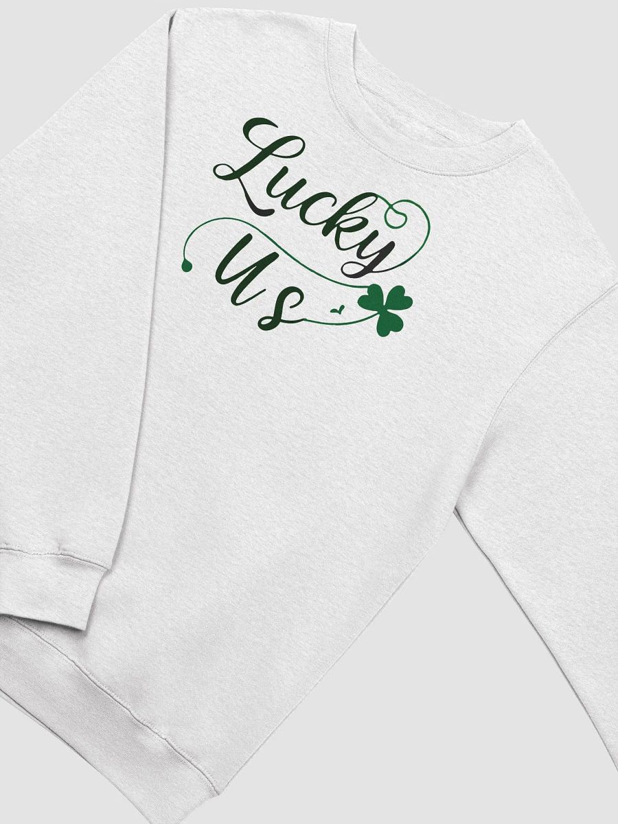 Lucky Us Shamrock St, Patrick's Day Crewneck Sweatshirt product image (8)