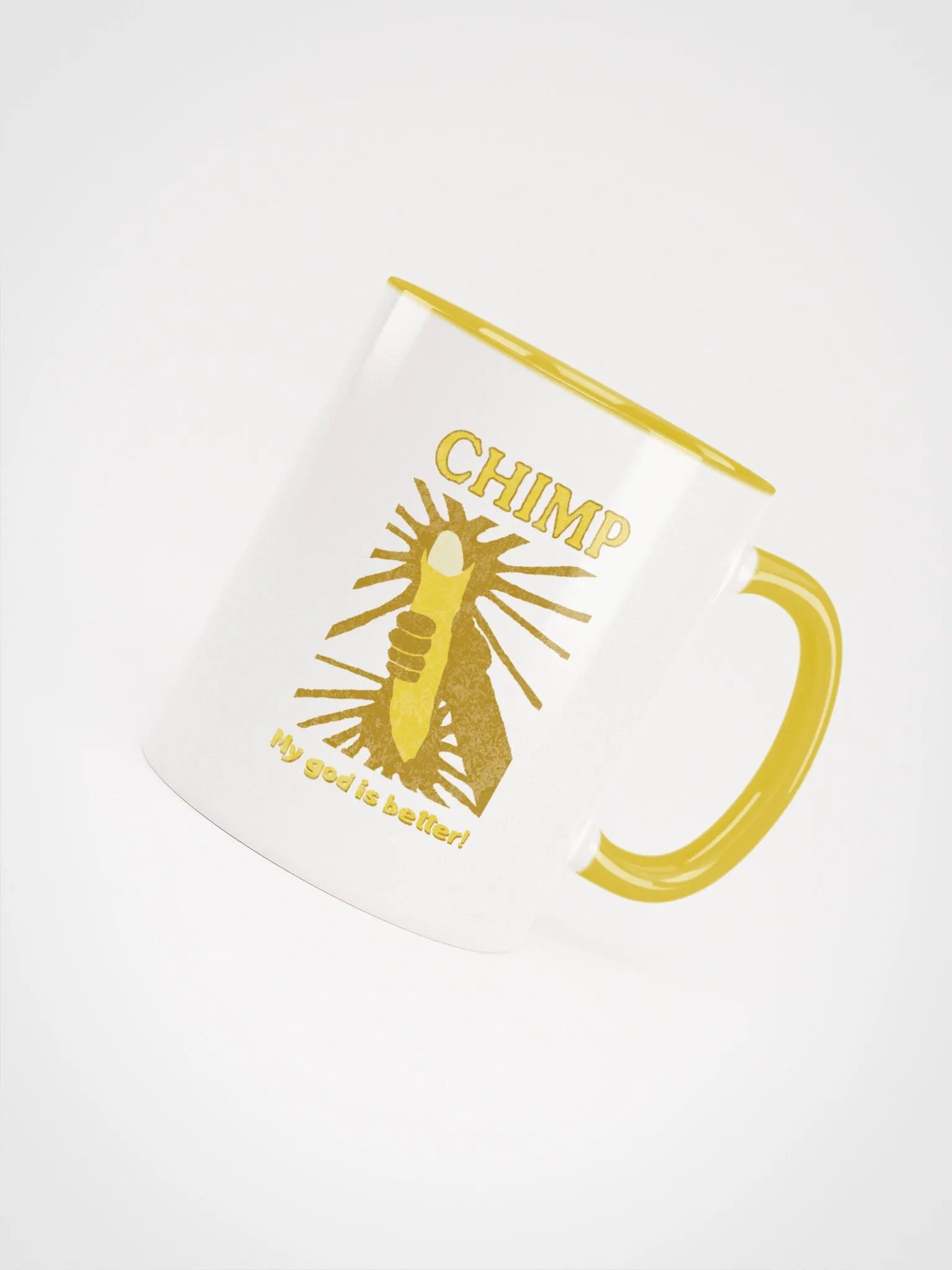 Chimp: My God Is Better Coffee Mug product image (4)