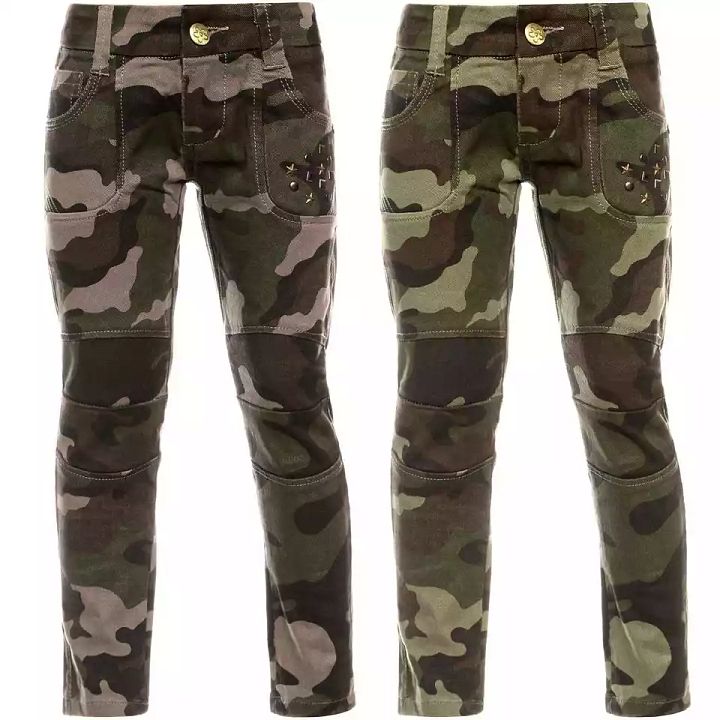 Girls jeans pants stretch casual pants studded pants black blue sale product image (1)