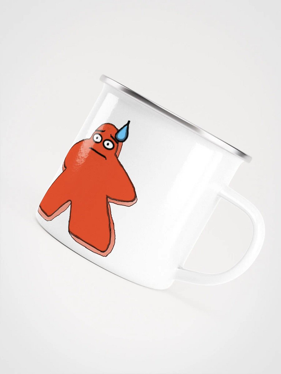 Worried Meeple Enamel Mug product image (5)