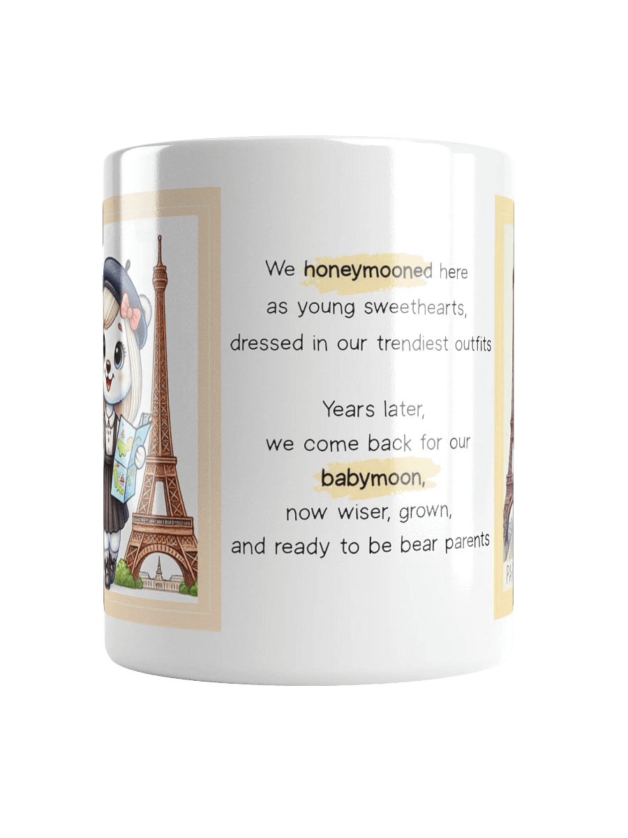Honeymoon to Babymoon Polar Bear Couple Mug product image (3)