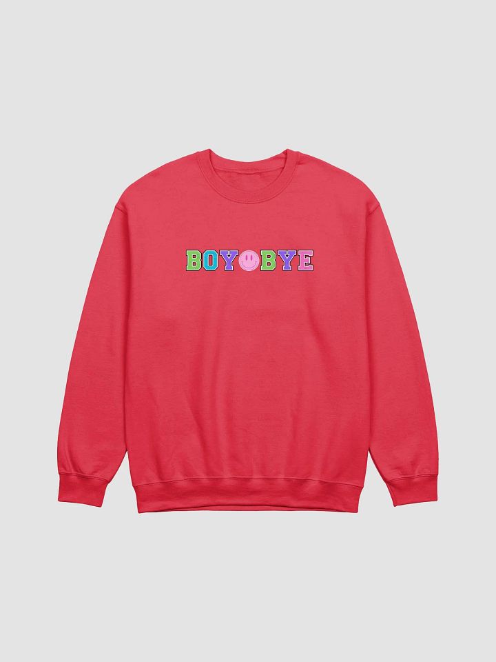 Boy Bye Varsity Style Front Print Unisex Crewneck Sweatshirt product image (1)