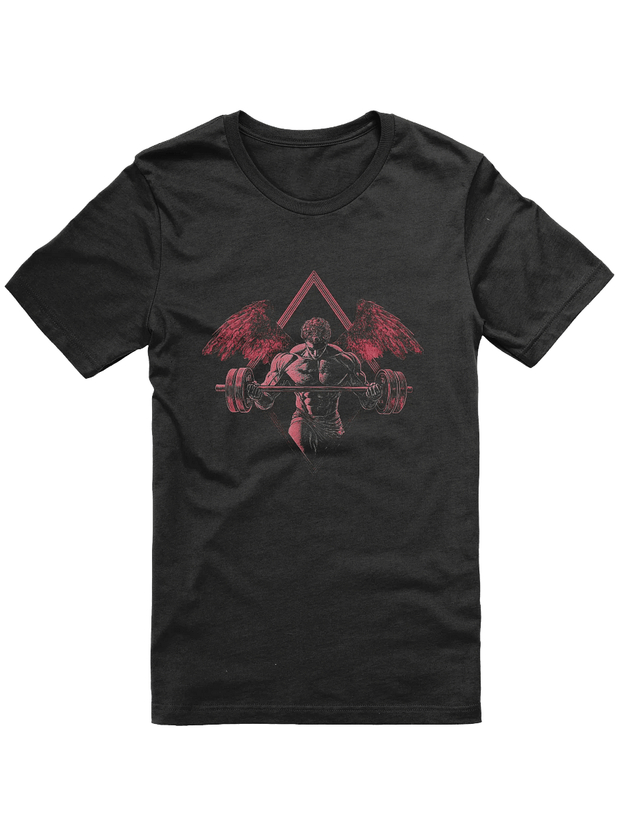 Angel Weightlifting T-Shirt, Gym Angel Wings Shirt, Fitness Motivation Tee product image (1)