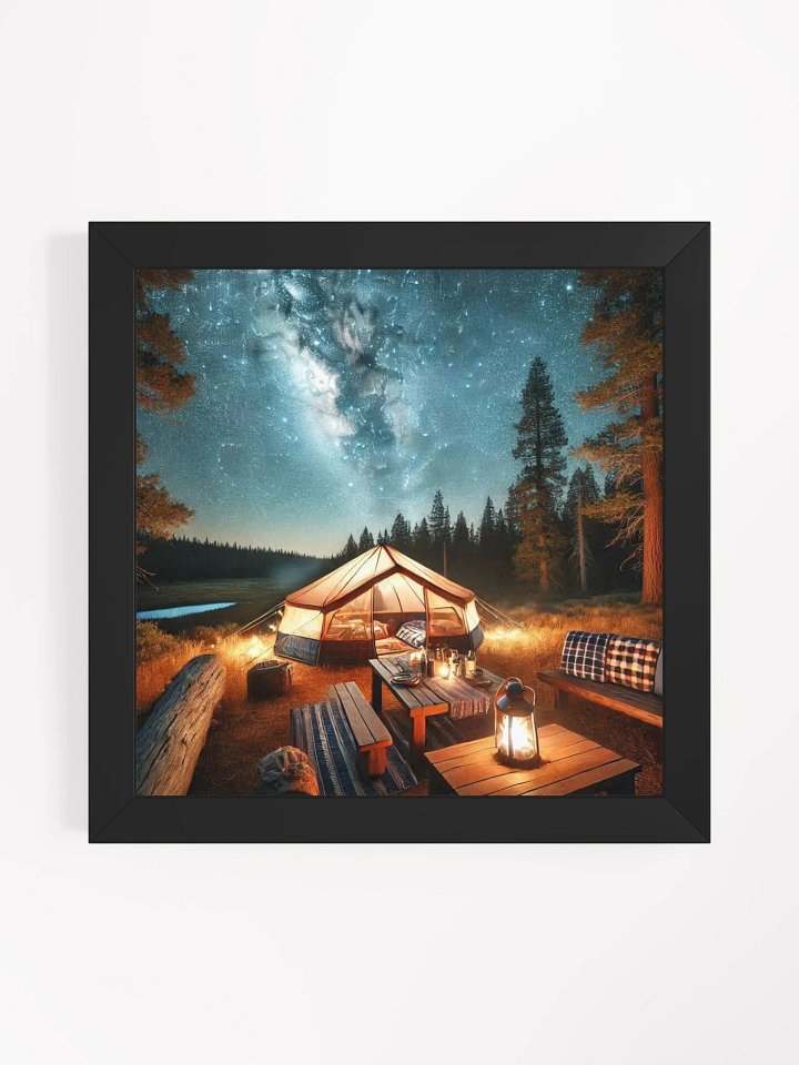 Starry Night Camping Framed Poster product image (10)