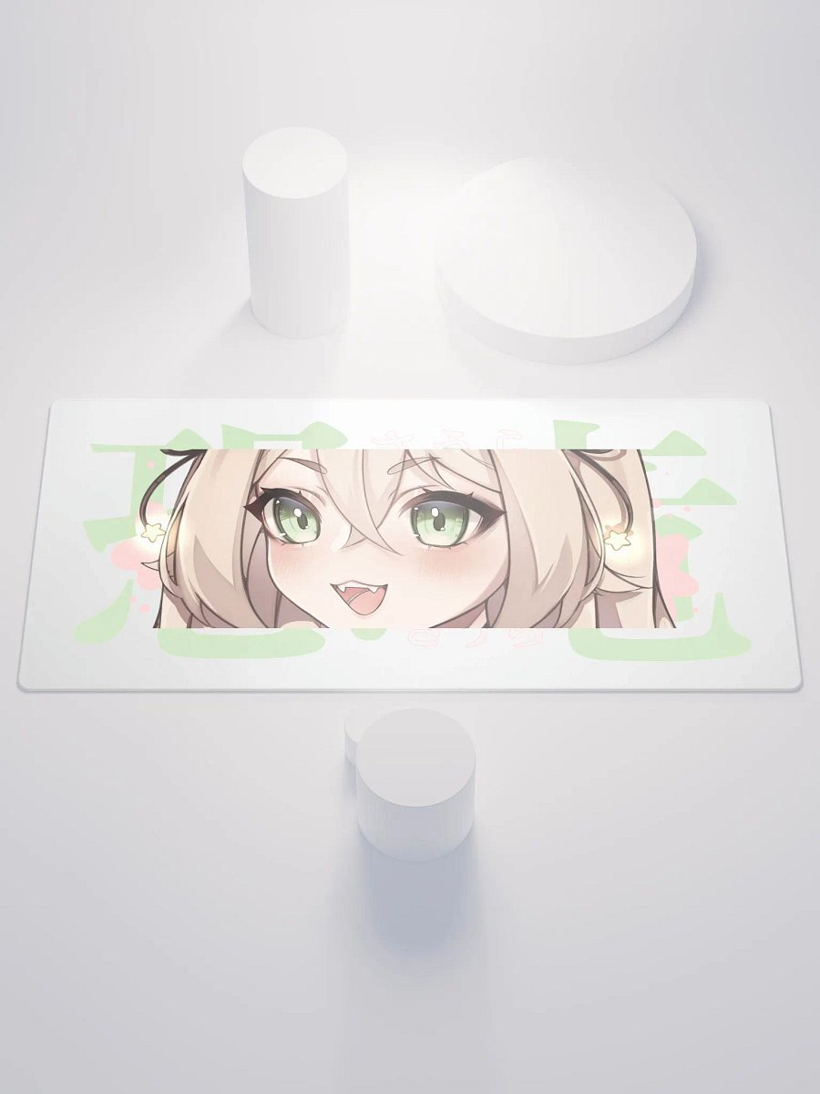 恐竜 Large Gaming Mouse Pad White product image (1)
