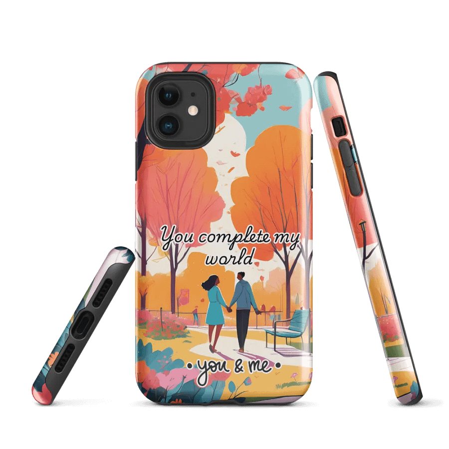 Autumn Love Walk iPhone® Tough Case product image (1)