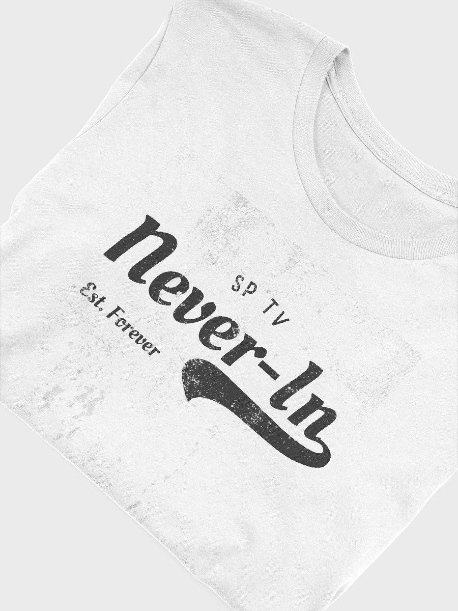 Never In Black writing Weathered - White Shirt product image (5)