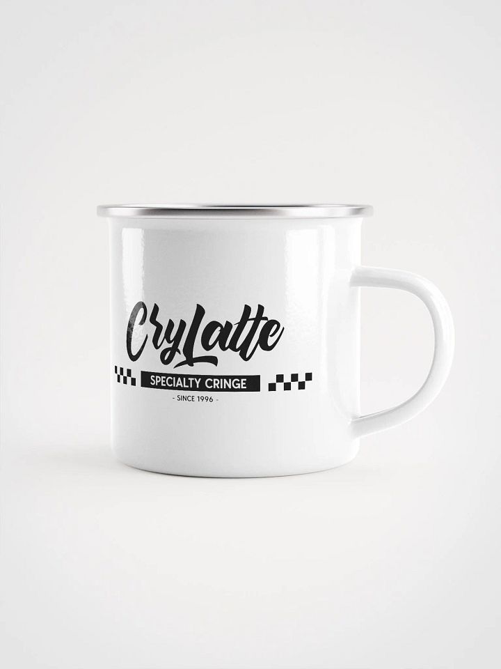 Checkered Design Enamel Mug product image (1)