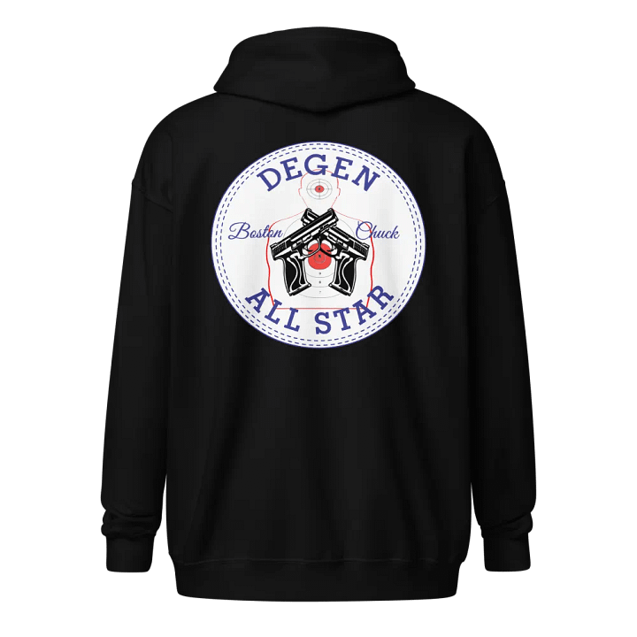DEGEN ALL STAR PEW PEW (zip up hoodie) product image (2)