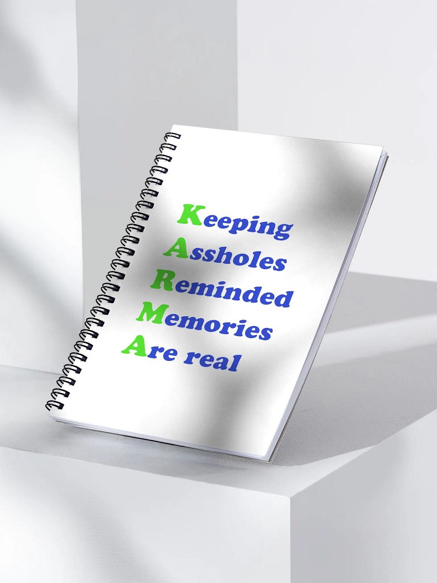 KARMA Humor Spiral Notebook product image (3)