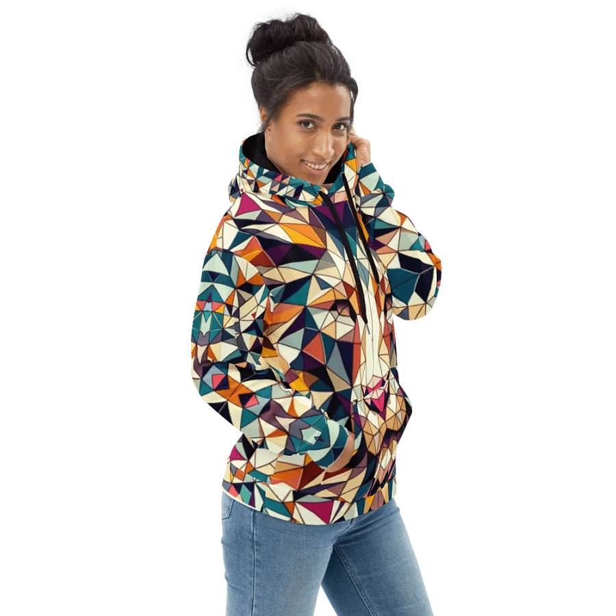 Vibrant Mosaic Leo Zodiac Lion Hoodie product image (2)