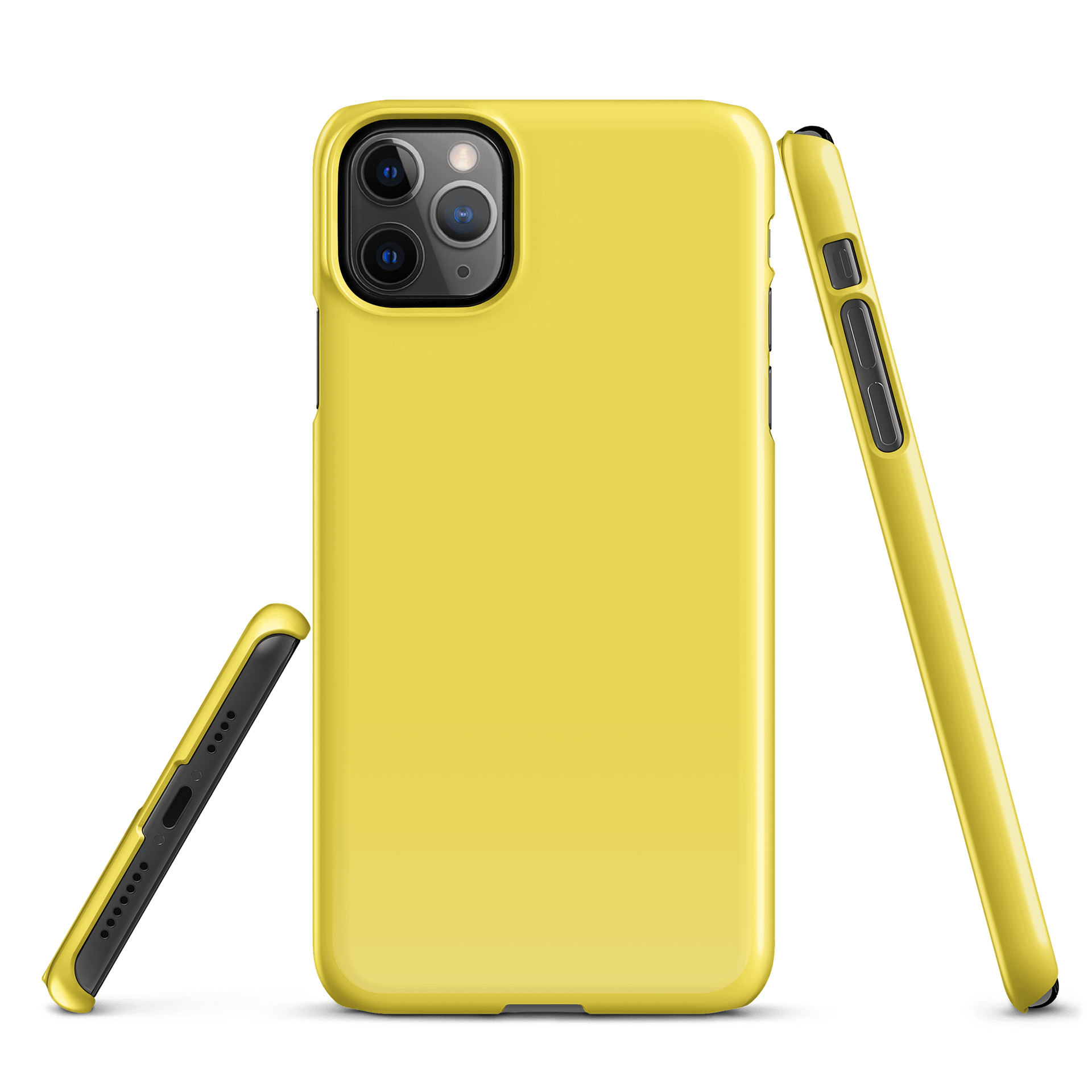 Taxi Cab Yellow Solid Colour iPhone® Glossy Snap Case product image (1)
