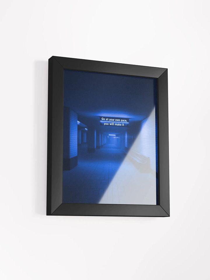 "Go at your own pace" Framed Poster product image (23)