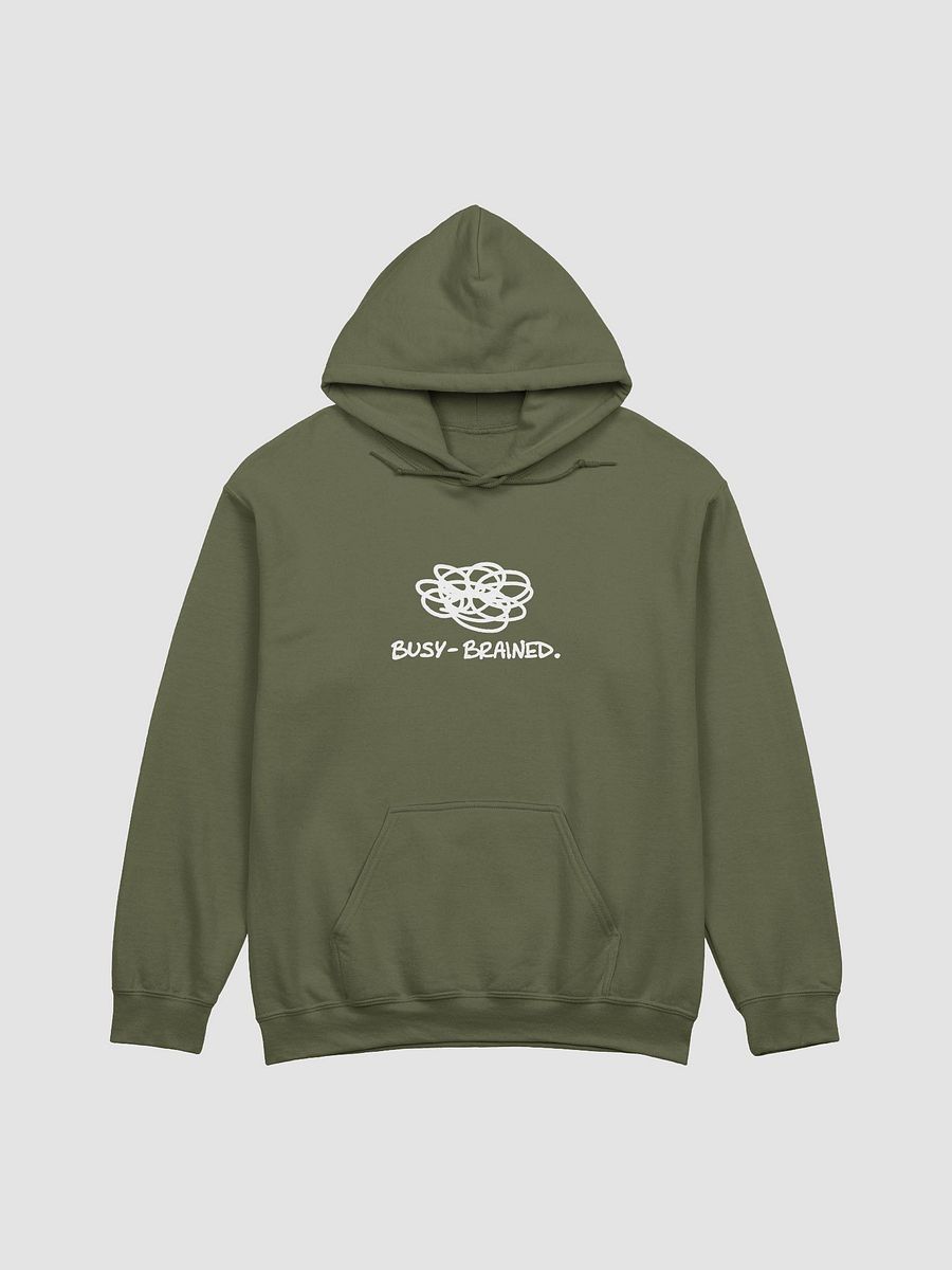 BUSY-BRAINED (white design) classic hoodie product image (50)