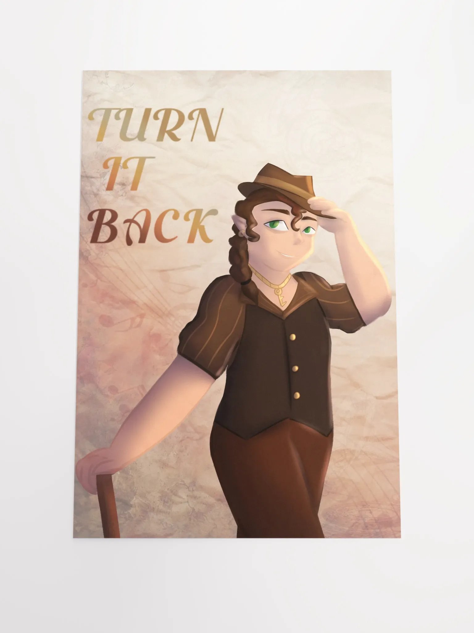 THE FIVE STAGES OF GRIEF BUT YOU'RE STILL ALIVE: Turn It Back Oil Painted Poster product image (2)