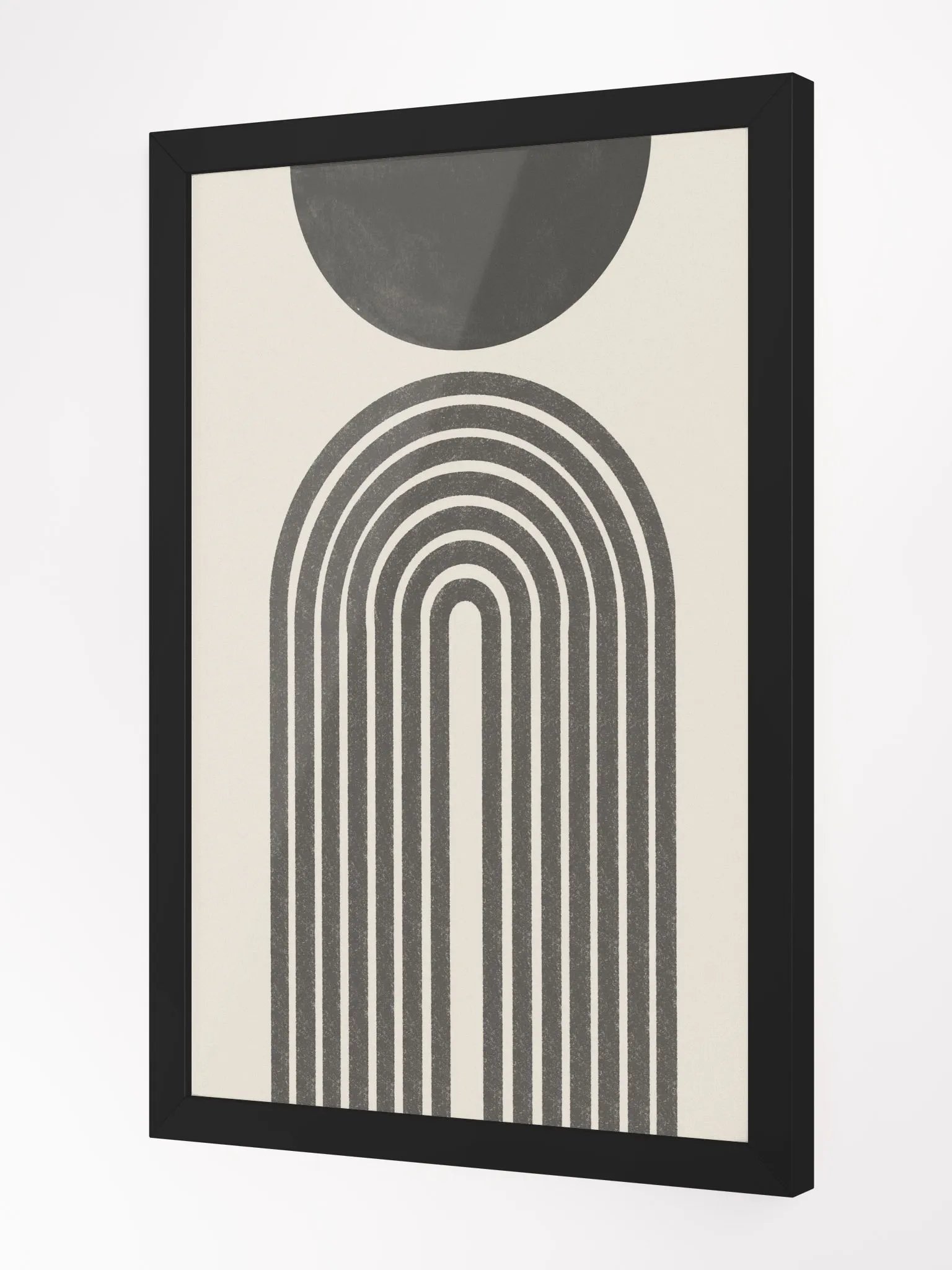 Symmetrical Archways Matte Poster | Modern Geometric Art with a Touch of Minimalist Elegance product image (2)