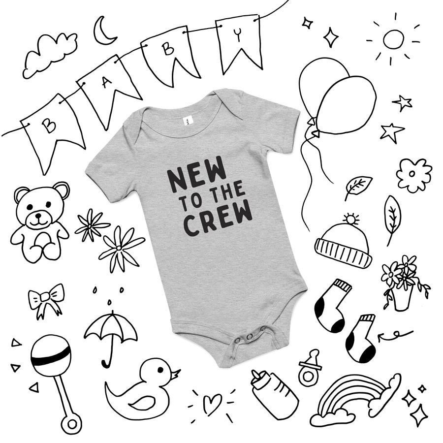 NEW TO THE CREW Baby Short Sleeve Onesie product image (12)