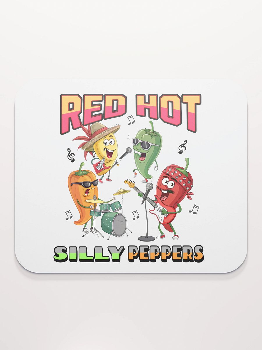 Red Hot Silly Peppers Music Mouse Pad product image (1)