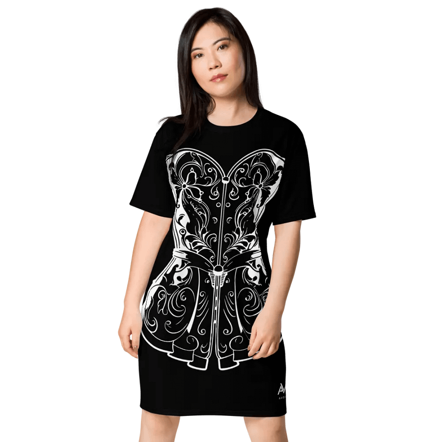AVOID Noir Corset T-Shirt Dress product image (1)