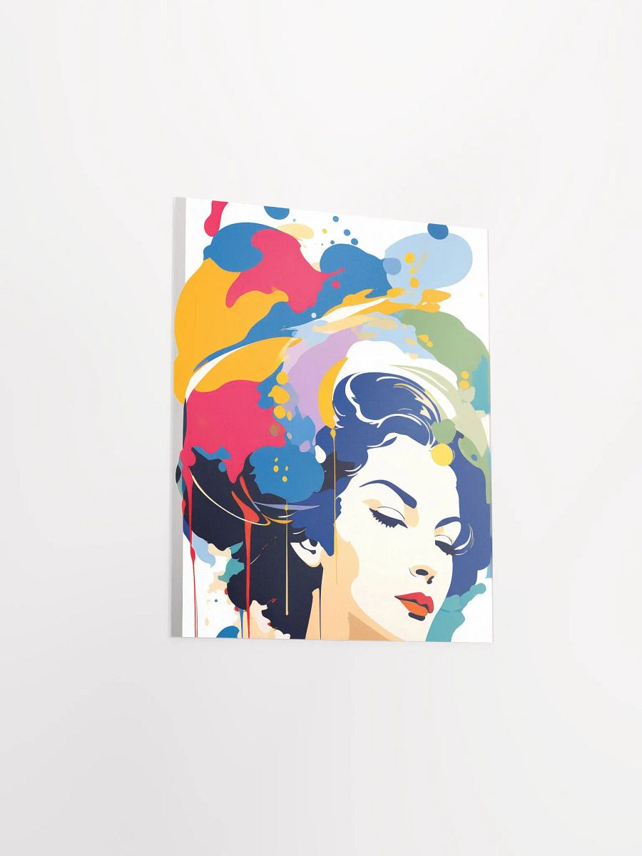 Abstract Woman v1 - Vintage Style Poster - Girly - Small and Standard Sizes - 8x10-11x14-12x16-16x20 Inches product image (3)