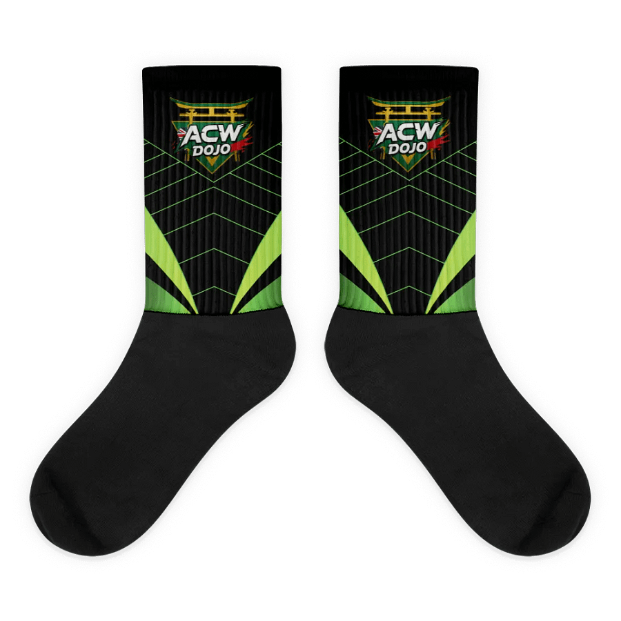 Blaziken 2K's ACW Dojo! Black Foot Sublimated Socks product image (1)