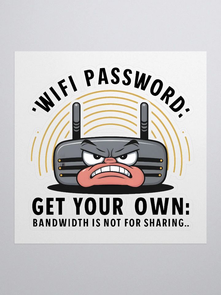 Wifi Password Sticker product image (3)