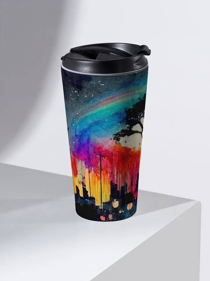 Sunset Cityscape Stainless Steel Travel Mug product image (2)