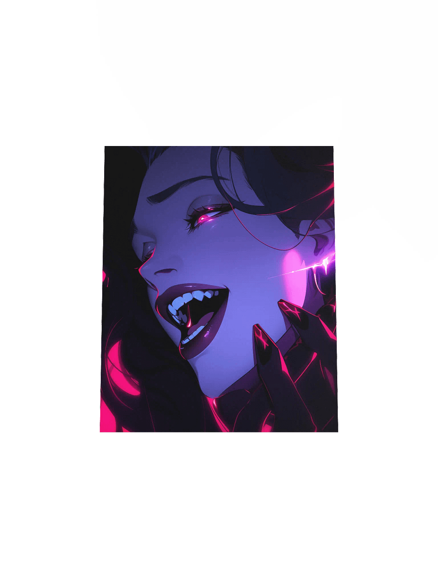 Neon Nocturnal Vamp Poster product image (23)