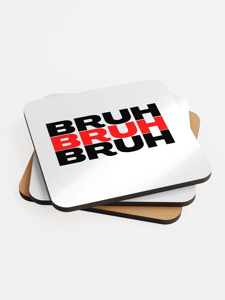 Bruh 3x Coaster product image (2)