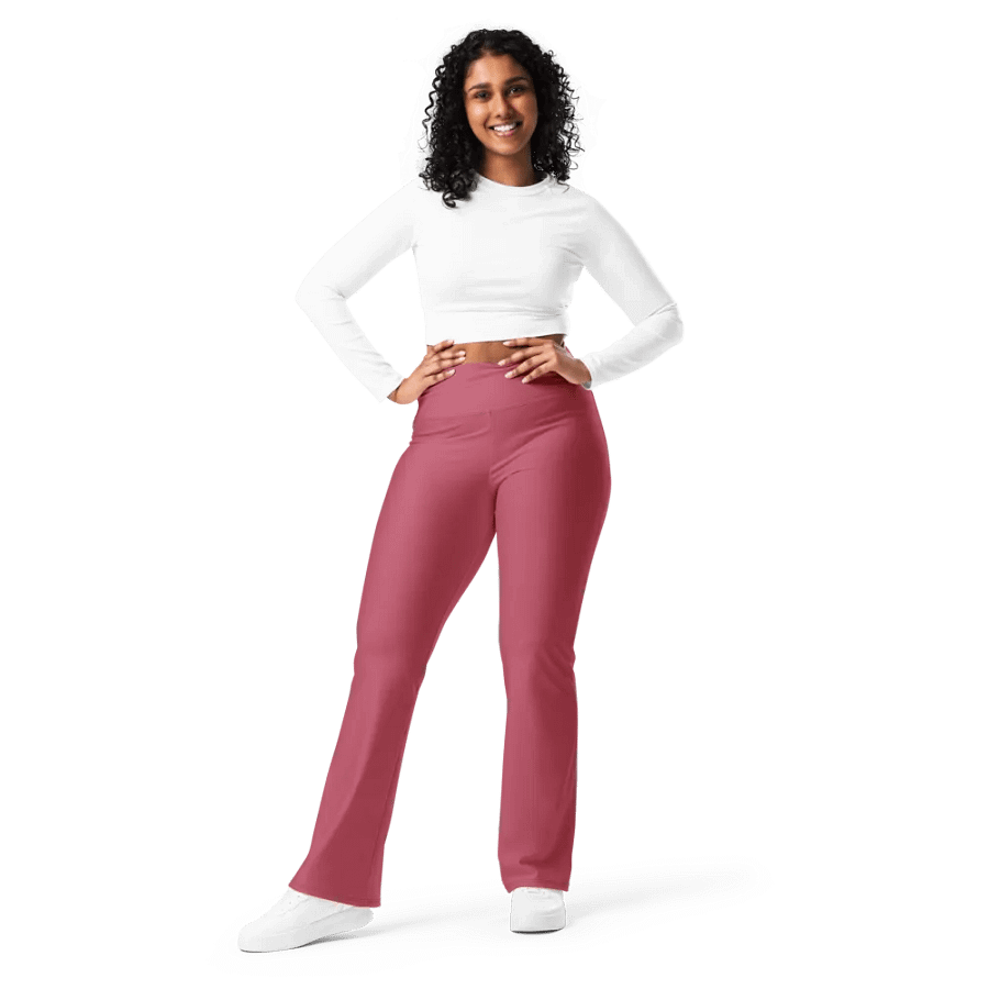 Iconic Hippie Pink Flare Leggings product image (8)